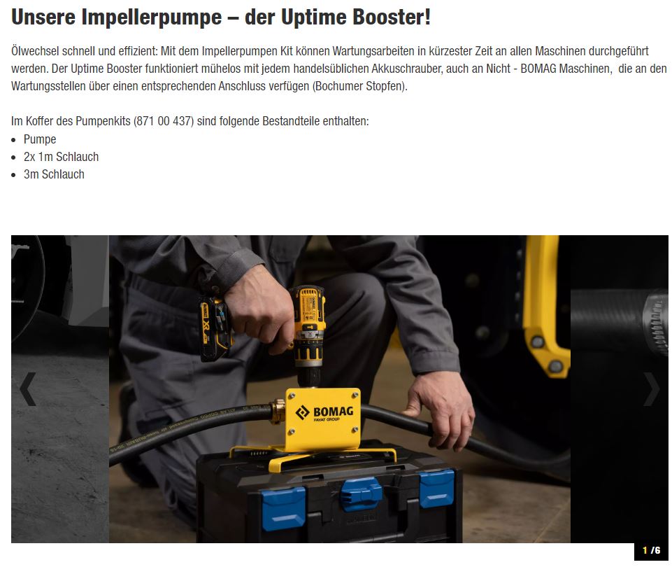 WE11-OELPUMPENKIT BANDAGENOEL